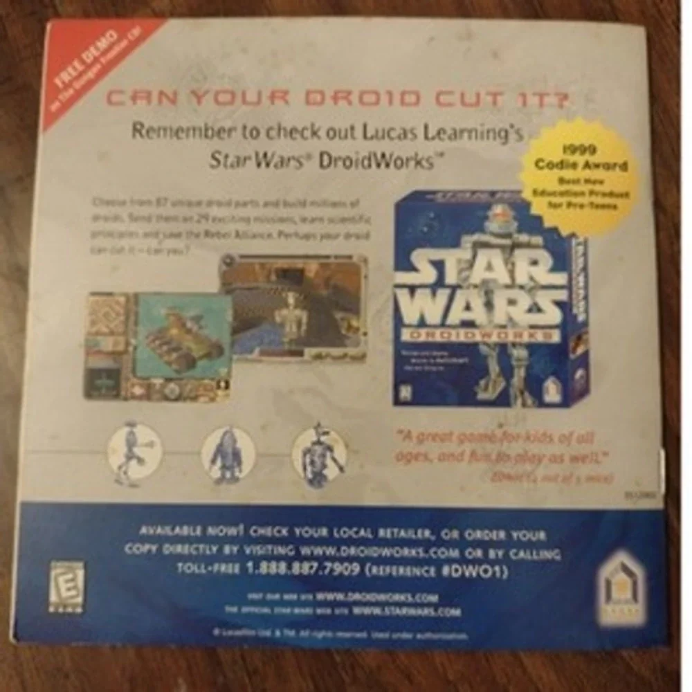 Star Wars Episode 1 The Gungan Frontier PC/Mac‎ Computer Game Disc Manual Sleeve